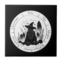 Black and White Witch Pendulum