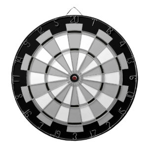 Black and White with Grey Stack Regulation  Dartboard