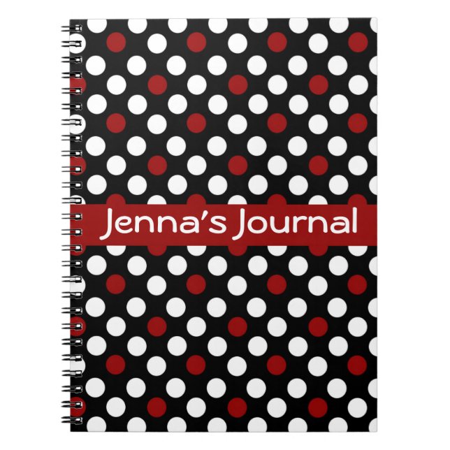 Black and White with Red Notebook (Front)