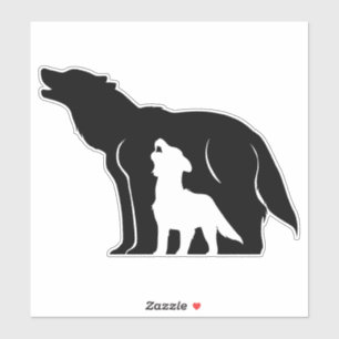 Black and White Wolves