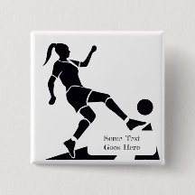 Black and White Woman Soccer Player