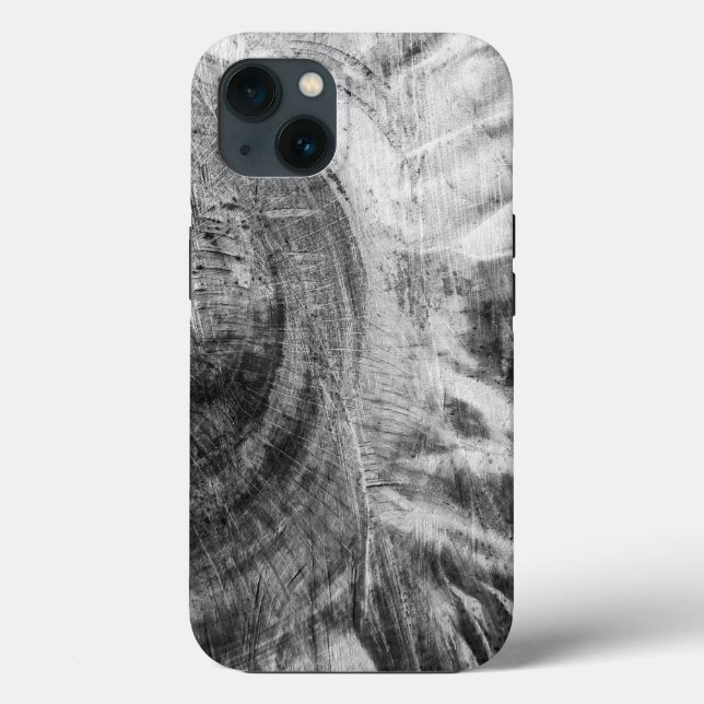 Black and white wood texture Case-Mate iPhone case (Back)