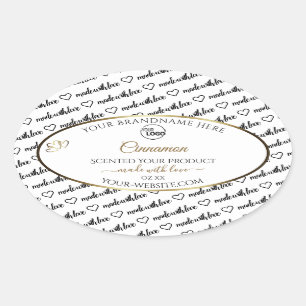 Black and White Word Art Gold Product Labels Logo