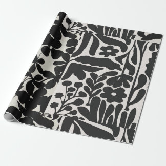 black and white wrapping paper