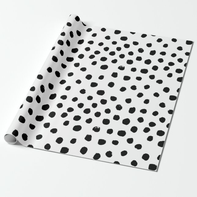 Black and White wrapping paper (Unrolled)