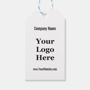 Black and White Your Logo Here Template Price Tag