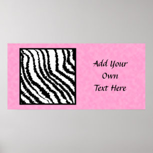 Black and White Zebra Print Pattern.
