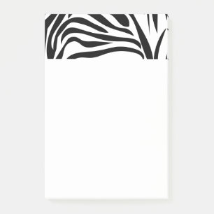 Black and White Zebra Print Post-it Notes