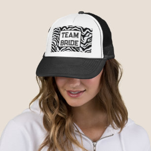 Black and white Zebra print Trucker Hat