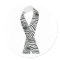 Black and white Zebra Ribbon
