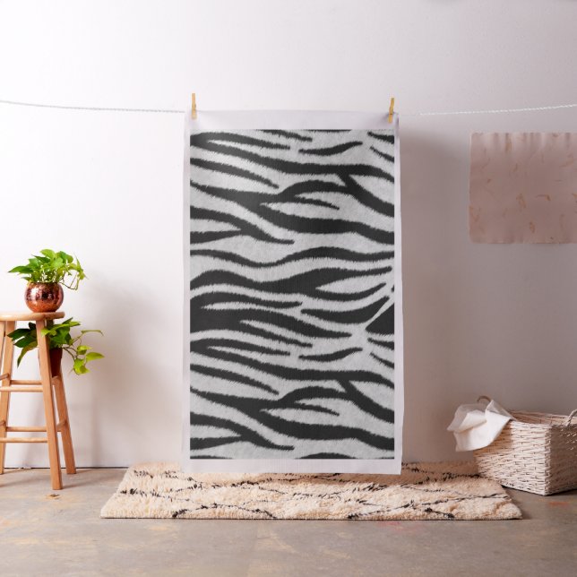 Black and white Zebra skin fur Fabric (In Situ)