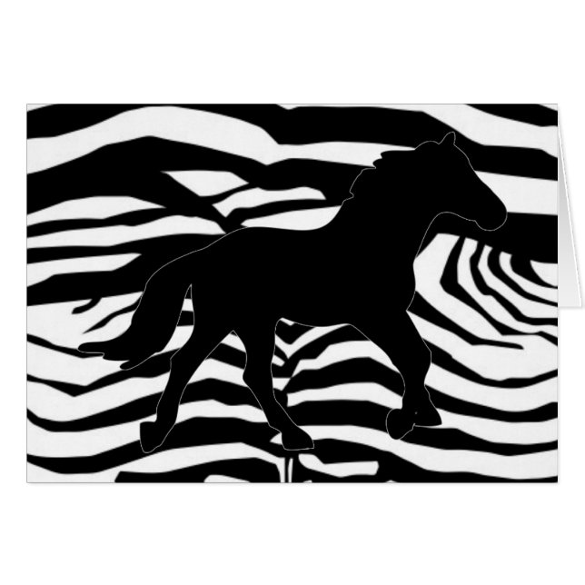 Black And White Zebra Stripes (Front Horizontal)