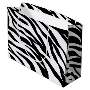 Black and White Zebra Stripes Pattern Gift Bag