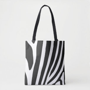 Black and White Zebra Stripes Tote Bag