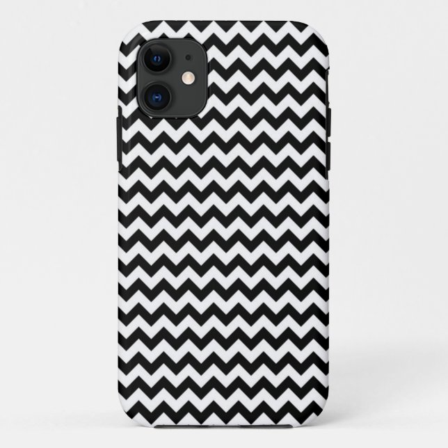 Black and White Zig Zag Chevron Case-Mate iPhone C Case-Mate iPhone Case (Back)
