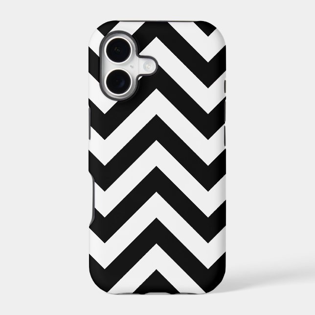 Black and white  Zigzag Chevrons Pattern (Back)