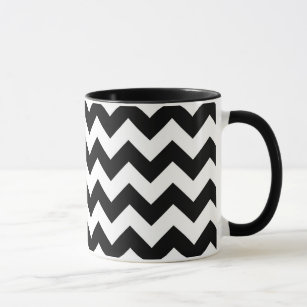 Black and White Zigzag Mug