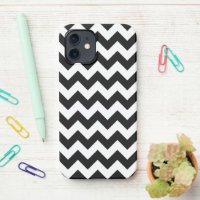 Black and White Zigzag Pattern, Chevron Pattern