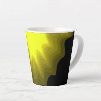 Black and yellow abstract pattern painting 
