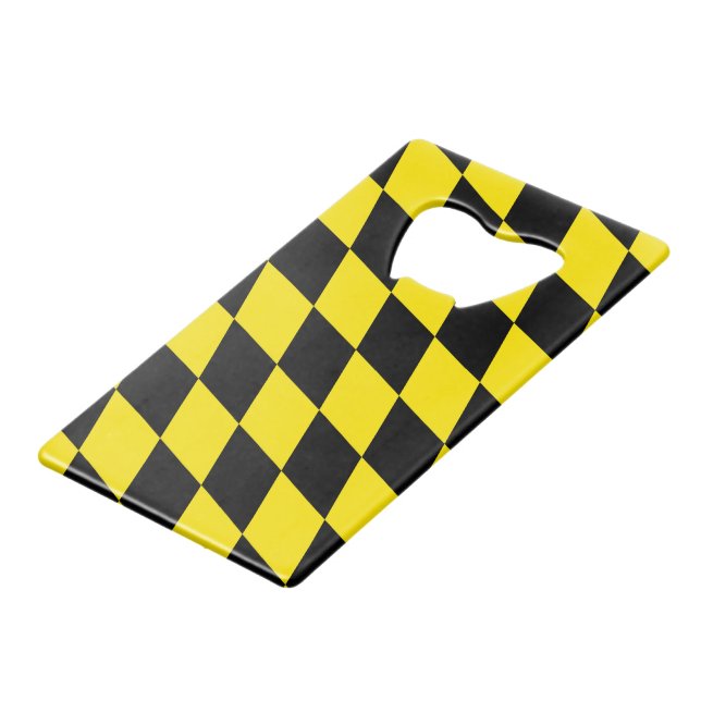Black and Yellow Bavaria Diamond Flag Pattern (Front Angled)
