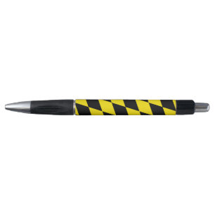 Black and Yellow Bavaria Diamond Flag Pattern