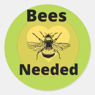 Black and yellow Bees needed Sticker