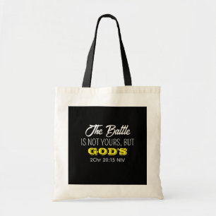 Black and Yellow Bible Verse Name and Prayer       Tote Bag
