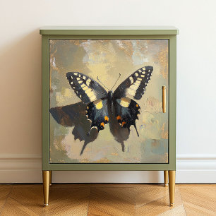 Black and Yellow Butterfly X3 Decoupage Tissue Paper