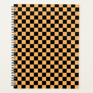 Black and yellow Checkered 2024 Planner