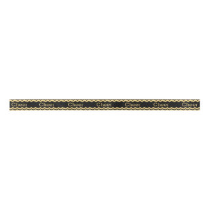 Black and Yellow Cheer Ribbon Satin Ribbon