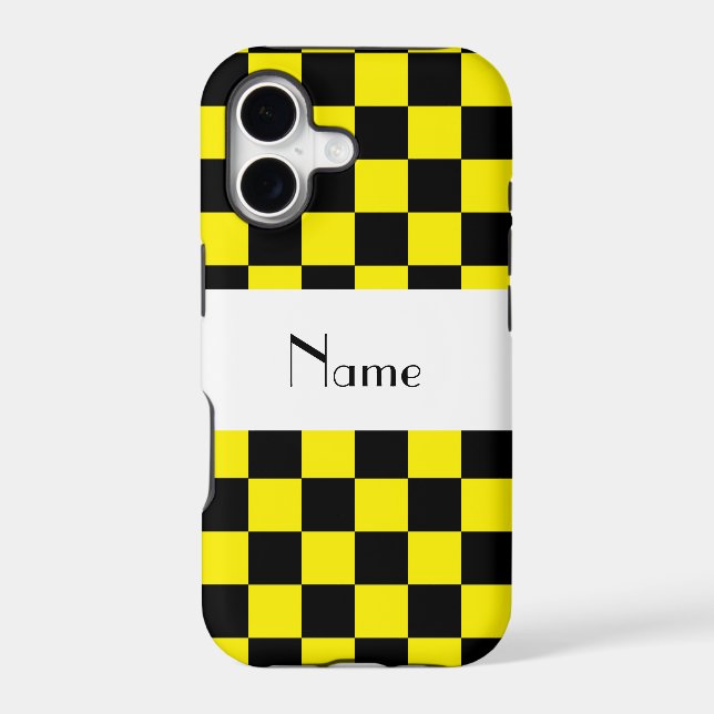 Black and yellow chequered pattern (Back)
