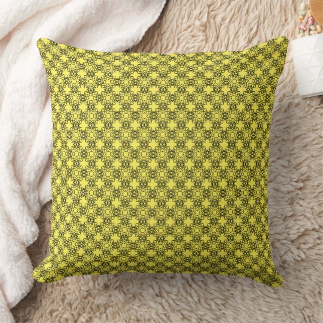 Black And Yellow Cushion (Blanket)