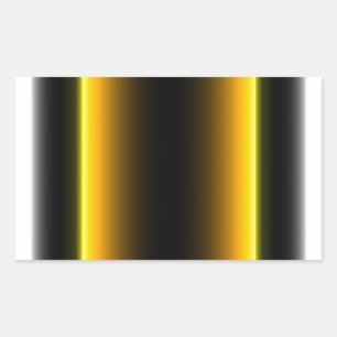 Black and Yellow Design Rectangular Sticker