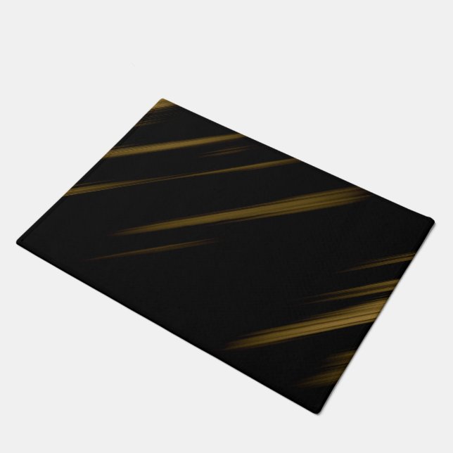 black and yellow doormat (Angled)