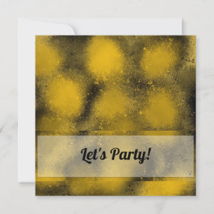 Black and Yellow Paintballs Card