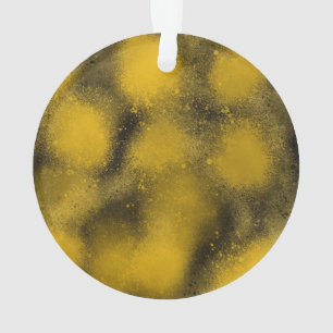 Black and Yellow Paintballs Ornament