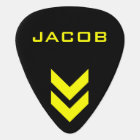 Black and Yellow Personalised Name