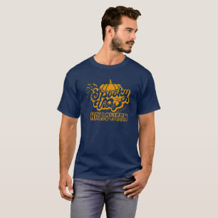 Black and Yellow Spooky Halloween T-Shirt