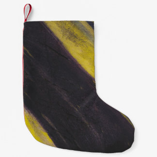 Black and yellow surface small christmas stocking