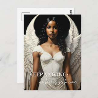 Black Angel Art Inspirational Postcard