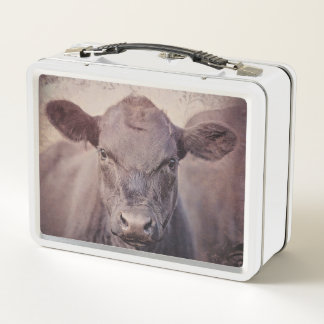 Black Angus Calf with purple tones Lunch Box