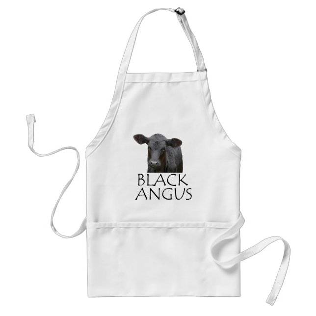 Black Angus Cow Standard Apron (Front)