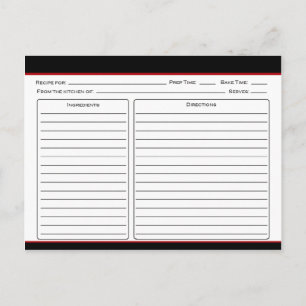 Black Angus Cows Recipe Cards