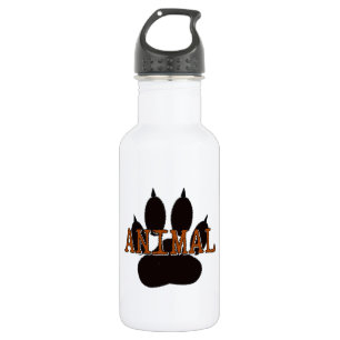 Black Animal Paw Print 532 Ml Water Bottle