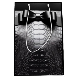 Black Animal Print/Bow/Gift Bag