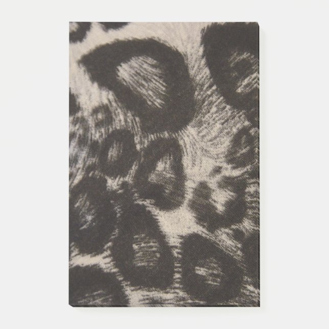BLACK ANIMAL PRINT POST-IT NOTES (Front)