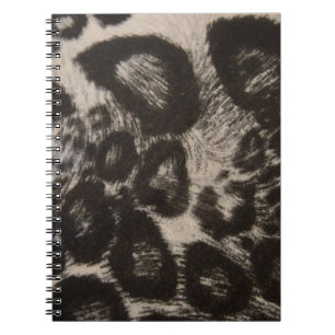 BLACK ANIMAL PRINT SPIRAL NOTEBOOK