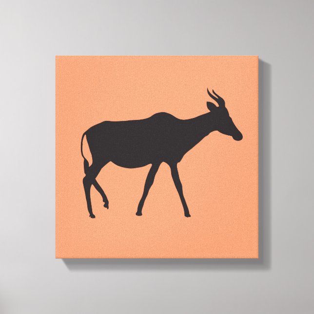 Black Antelope Wrapped Canvas (Front)