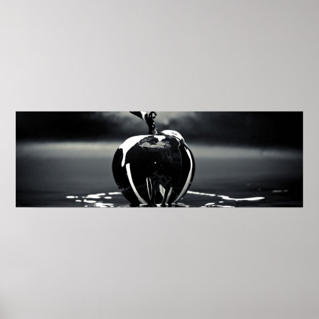 Black Apple Wall Decor (Matte) (Front)