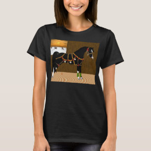 Black Arabian Horse Christmas T-Shirt